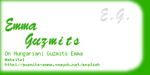 emma guzmits business card